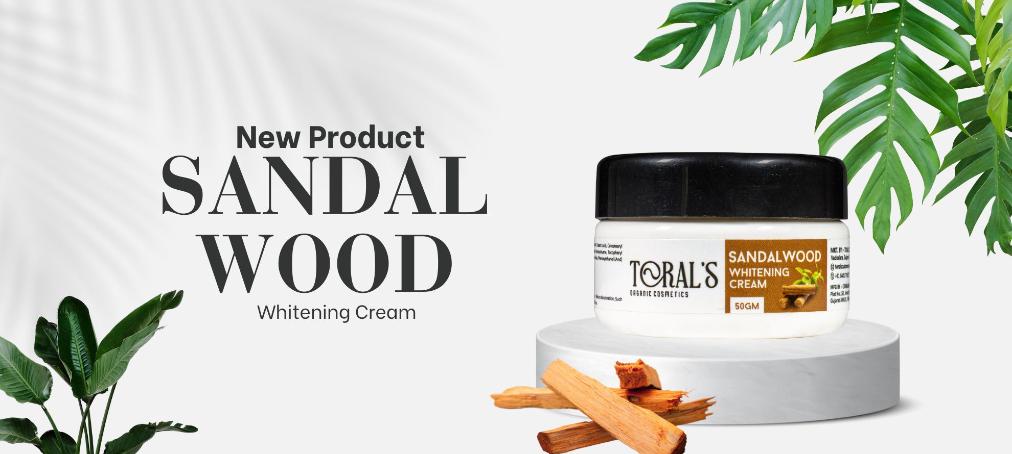 Torals Organic Cosmetics Banner
