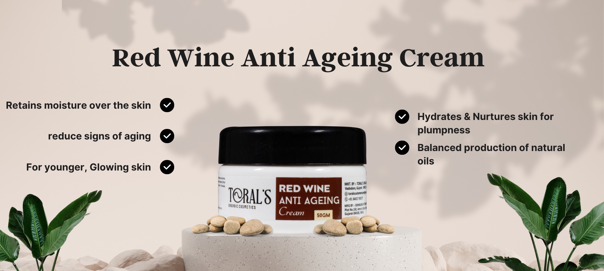 Torals Organic Cosmetics Banner