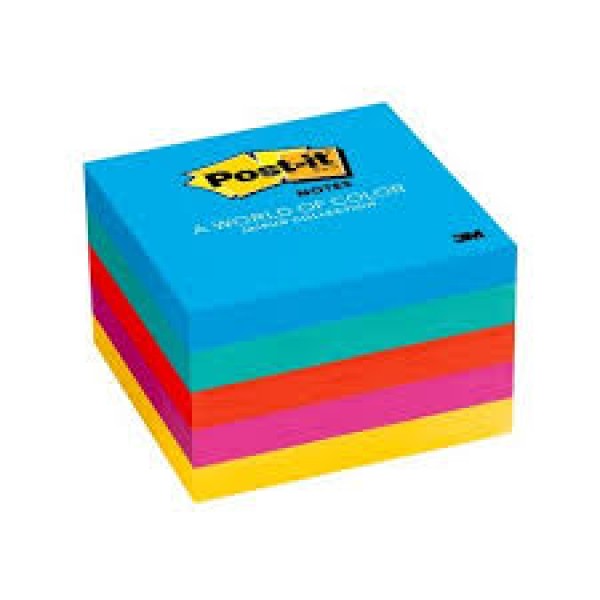 3M 654-5UC 3×3 Ultra Color Post It 5 Pads