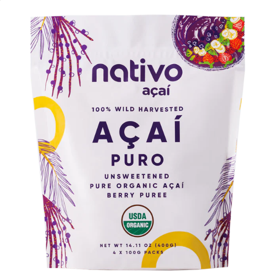 Nativo Acai Puro Organic and unsweetened