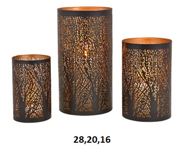VOTIVE CANDLE HOLDER METAL HCUNI 217
