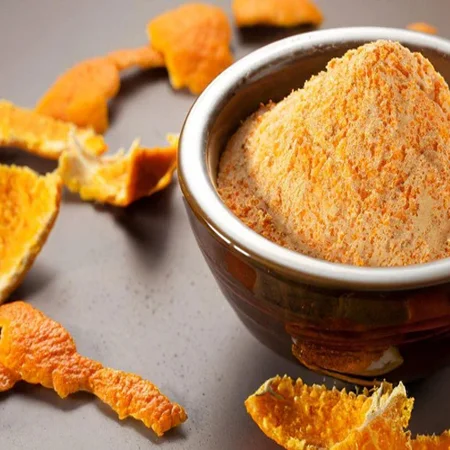 Orange Powder and Flakes