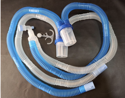 Ventilator Circuit with Double Water Trap