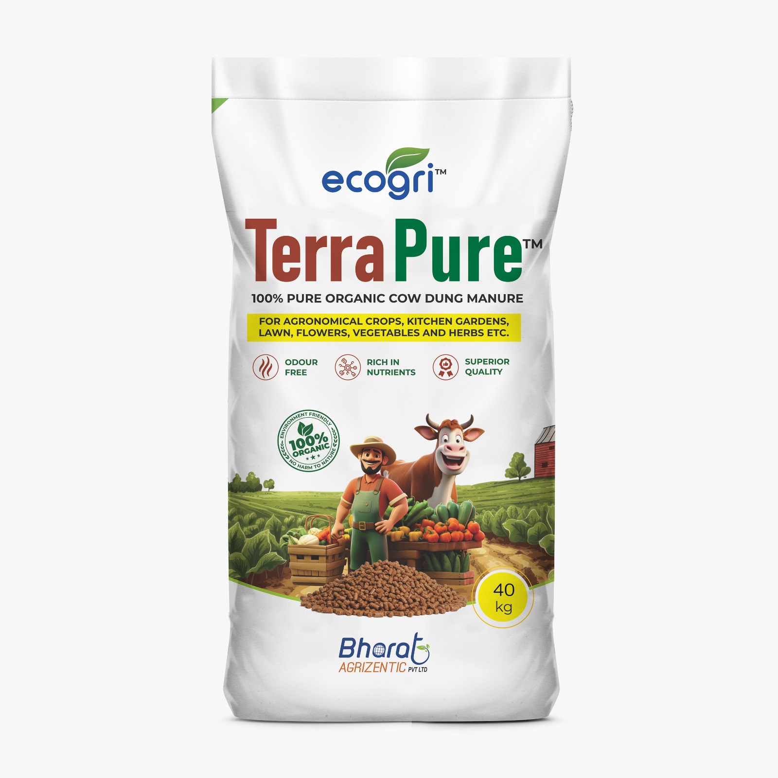 TerraPure – Cow Dung-Based Organic Fertilizer