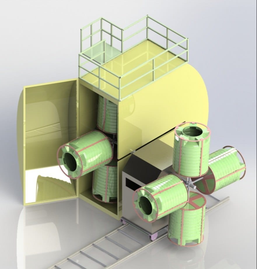 Two Arm Bi Axial Machine