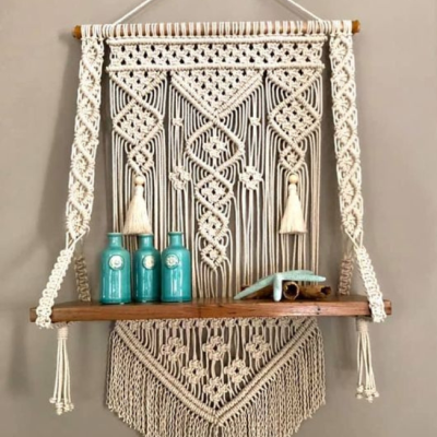 Wall Hanging with Shelf