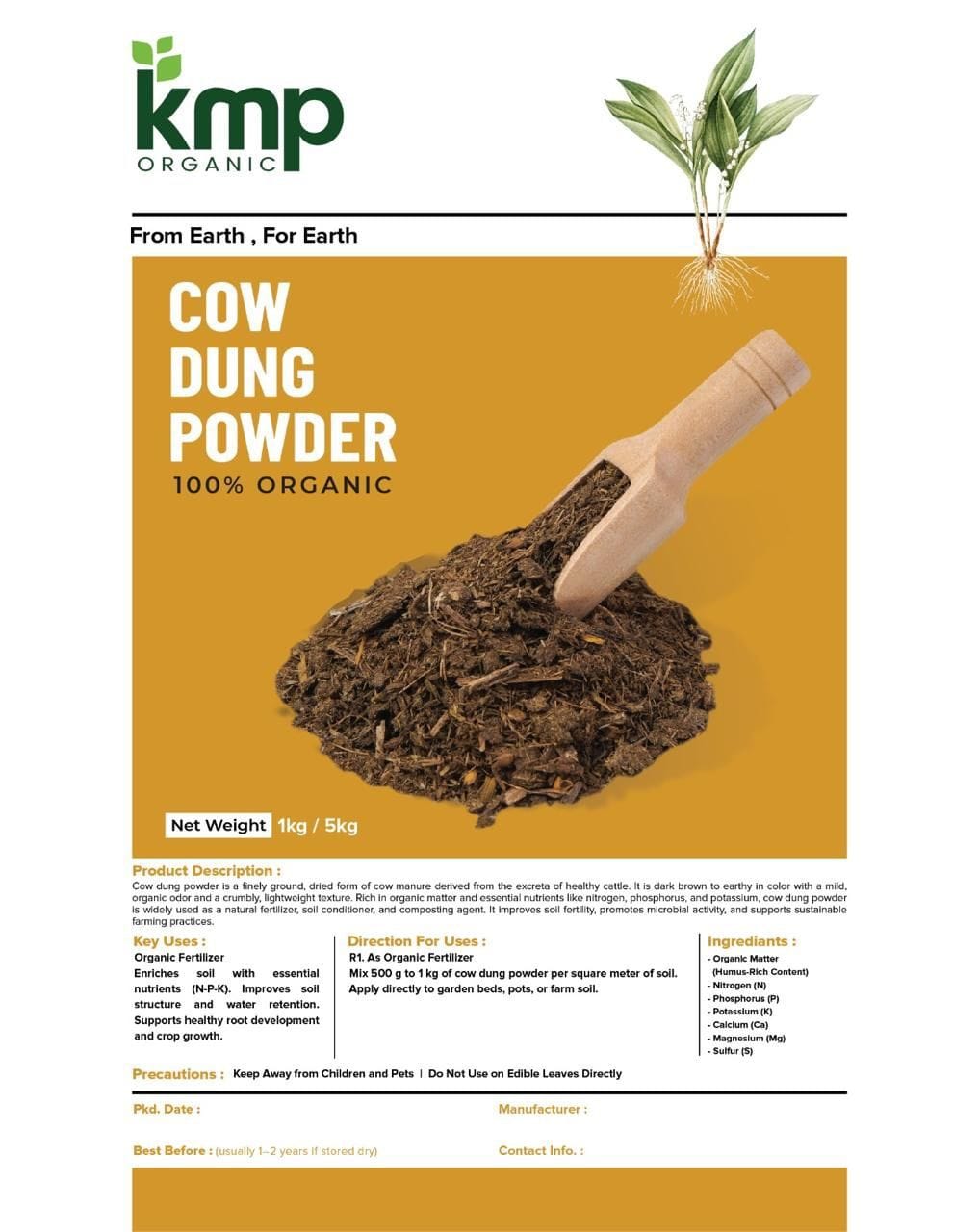 Cow Dung Powder