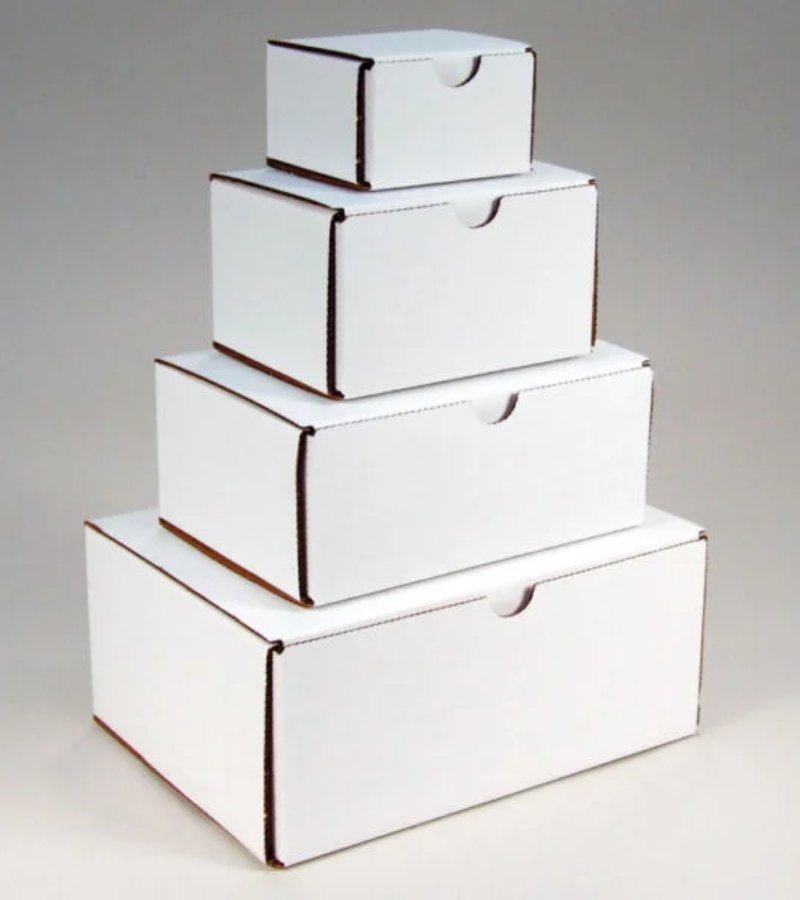 White Corrugated Box