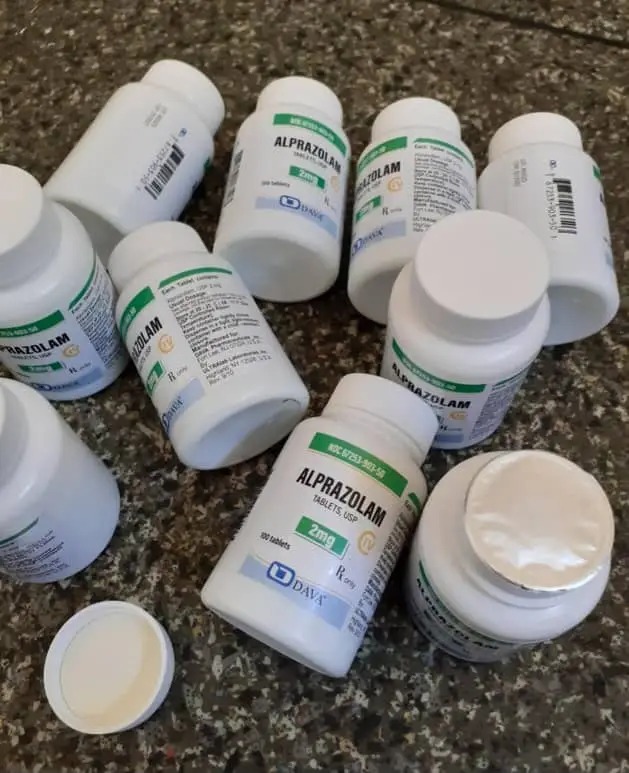 Pfizer Xanax Alprazolam 2 mg Blue Bars Tablet