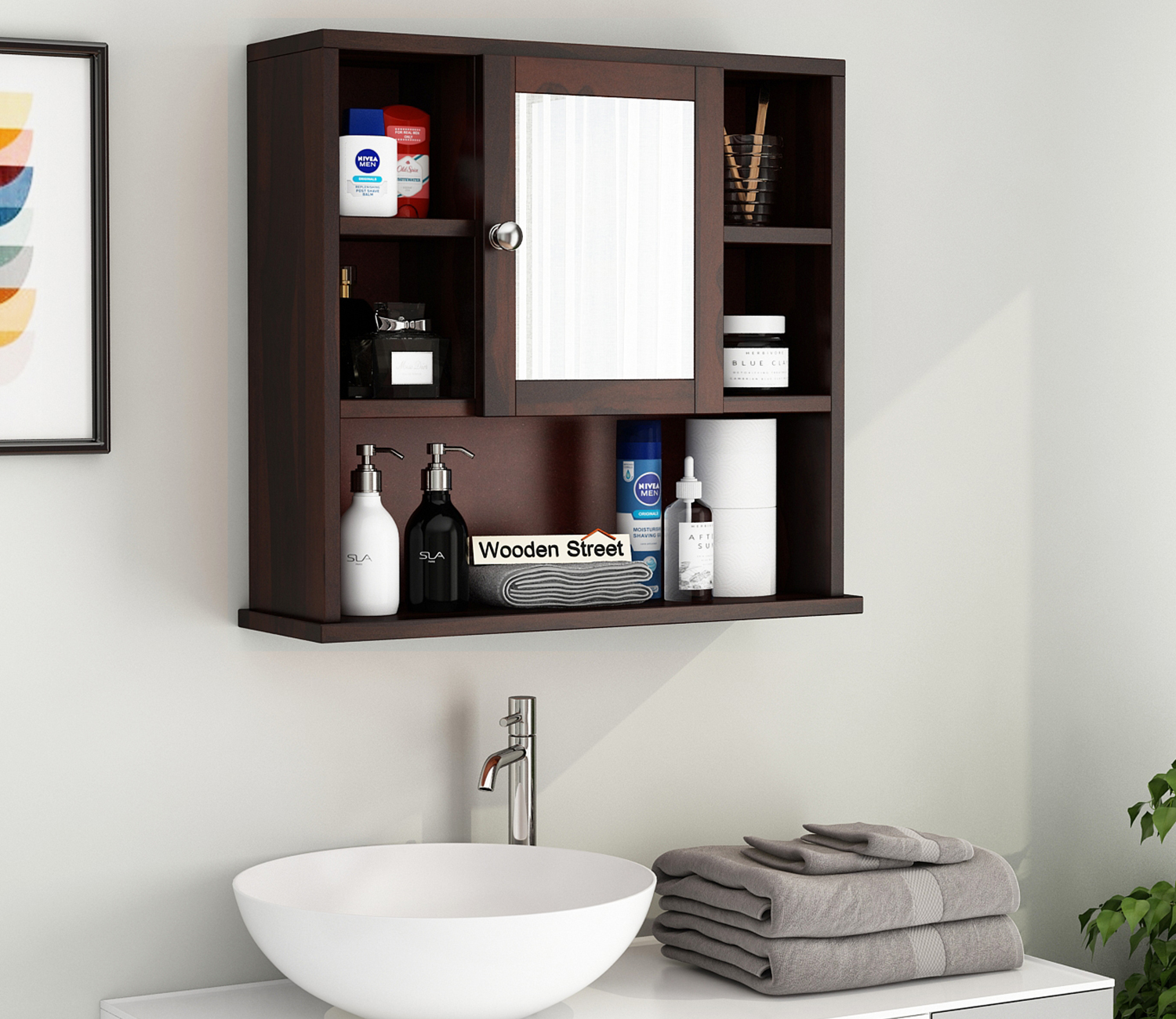 Wooden Bathroom Cabinet