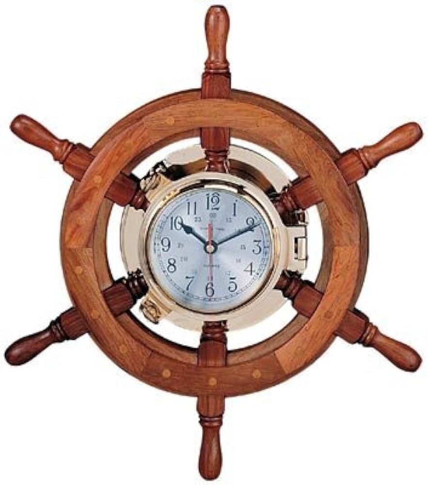 Ship Wheel Clock