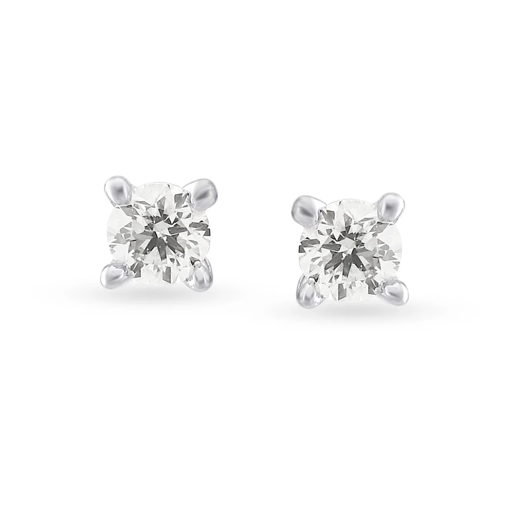 White Gold Earrings