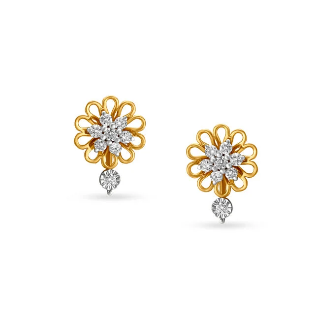 White Gold Earrings
