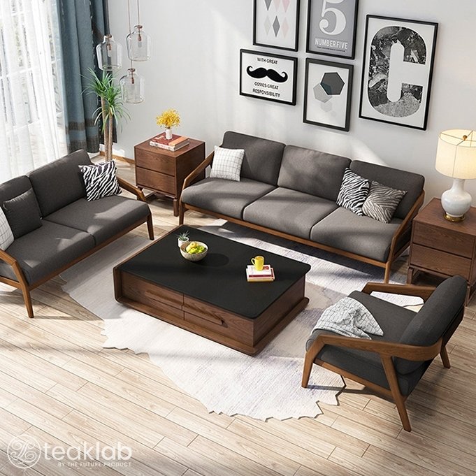 Wooden Sofa Set
