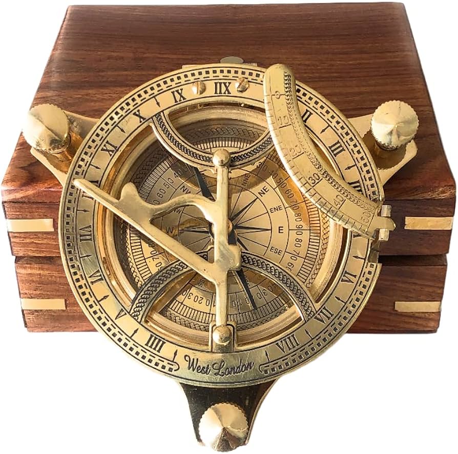 Brass Sundial Compass