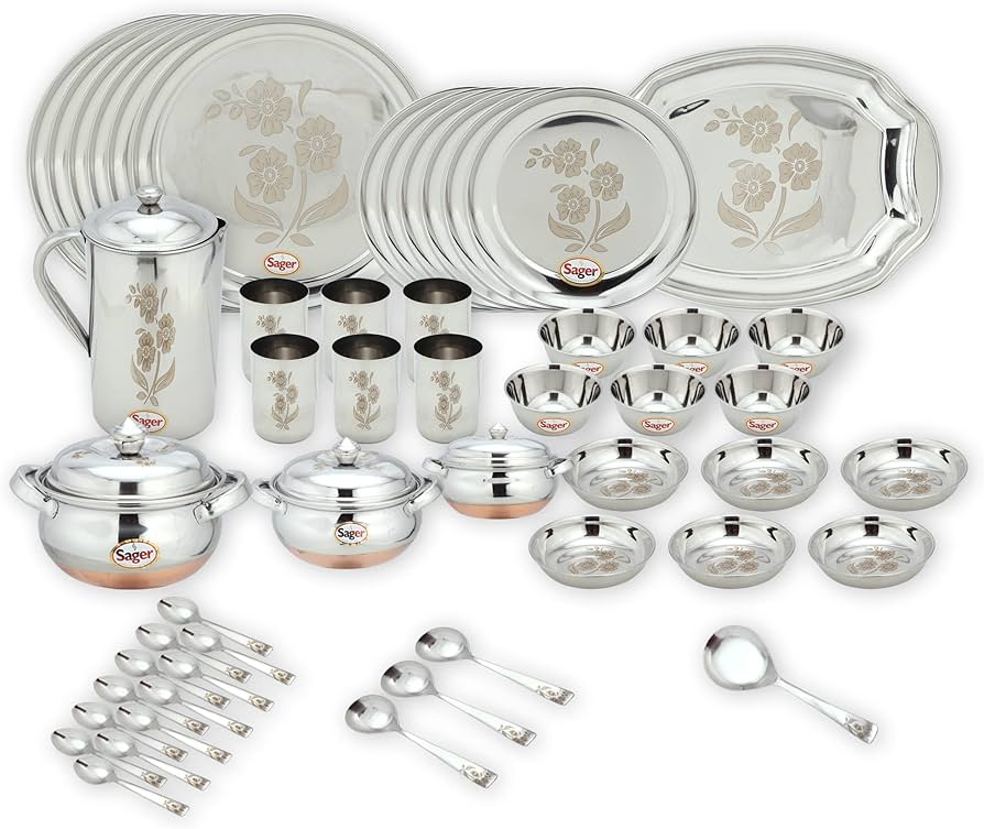 Stainless Steel Dinner Set