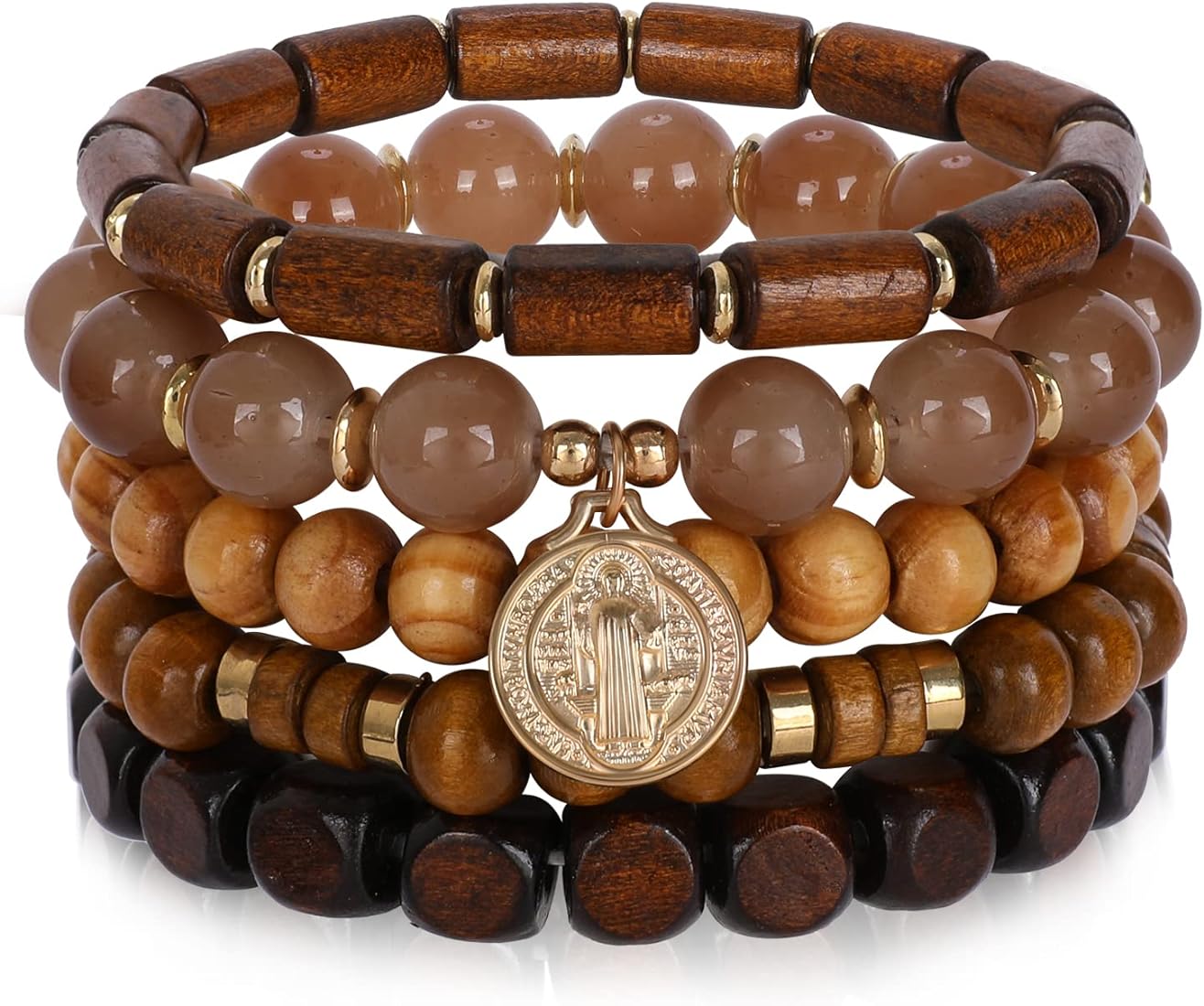 Wood Bead Bracelet