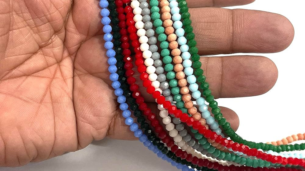 Multi Color Faceted Beads