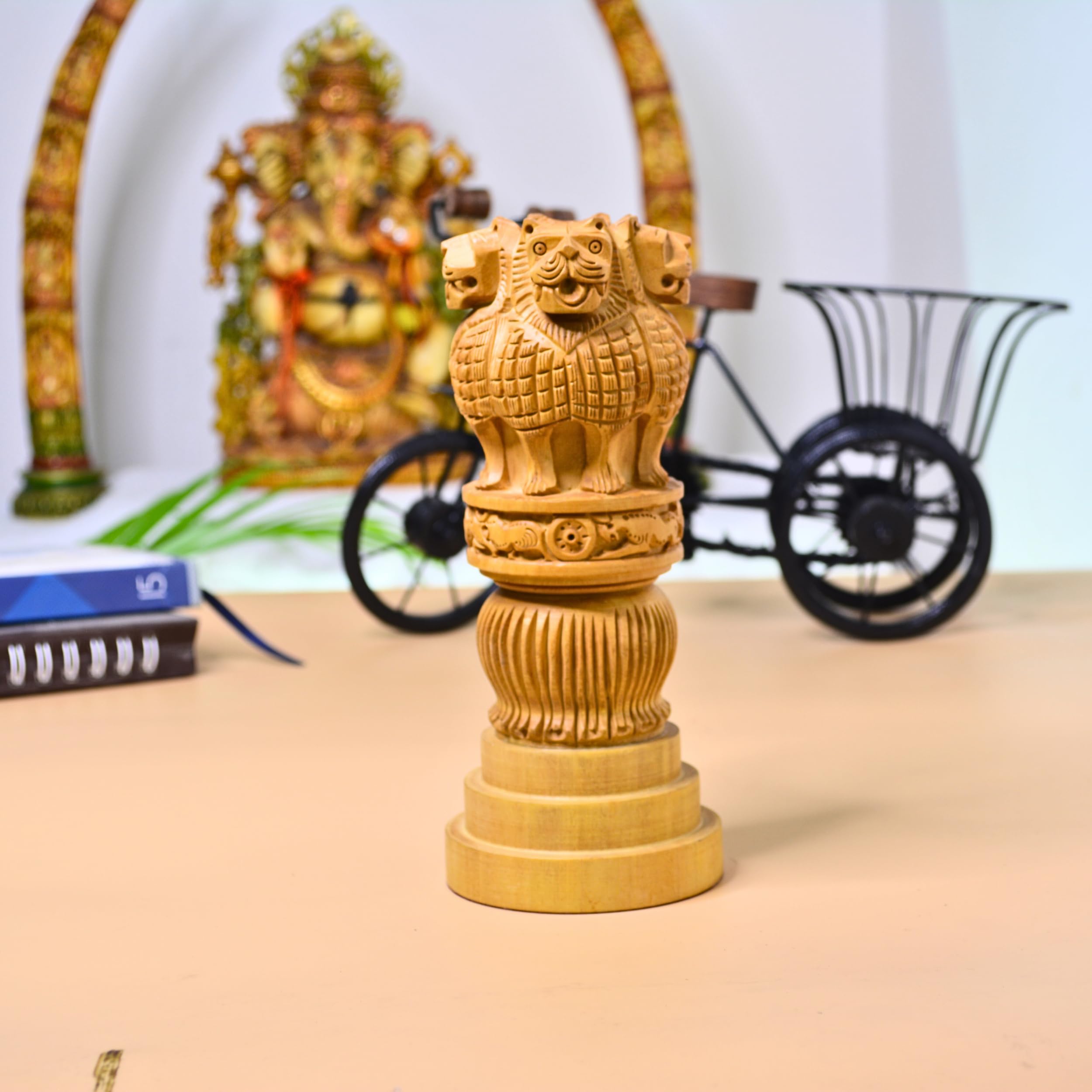 Wooden Ashoka Pillar