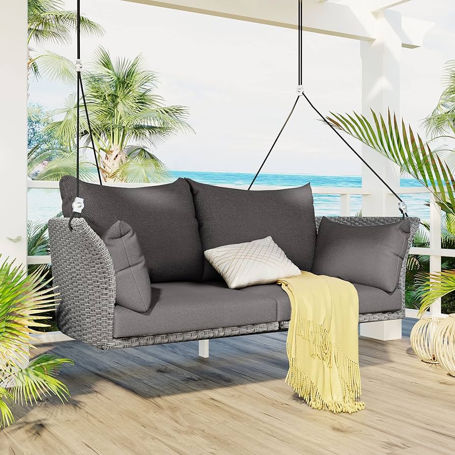 Wicker Porch Swing