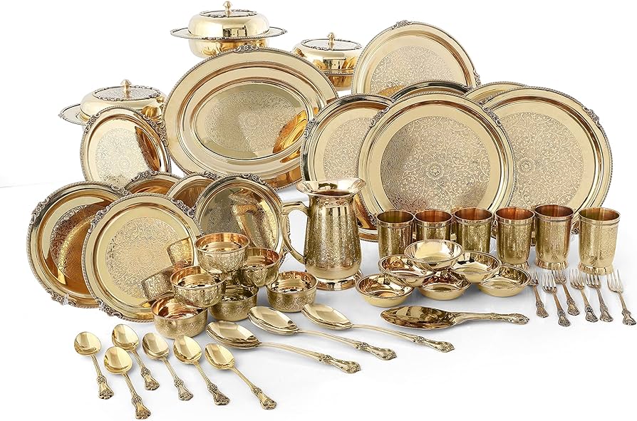 Brass Dinner Set