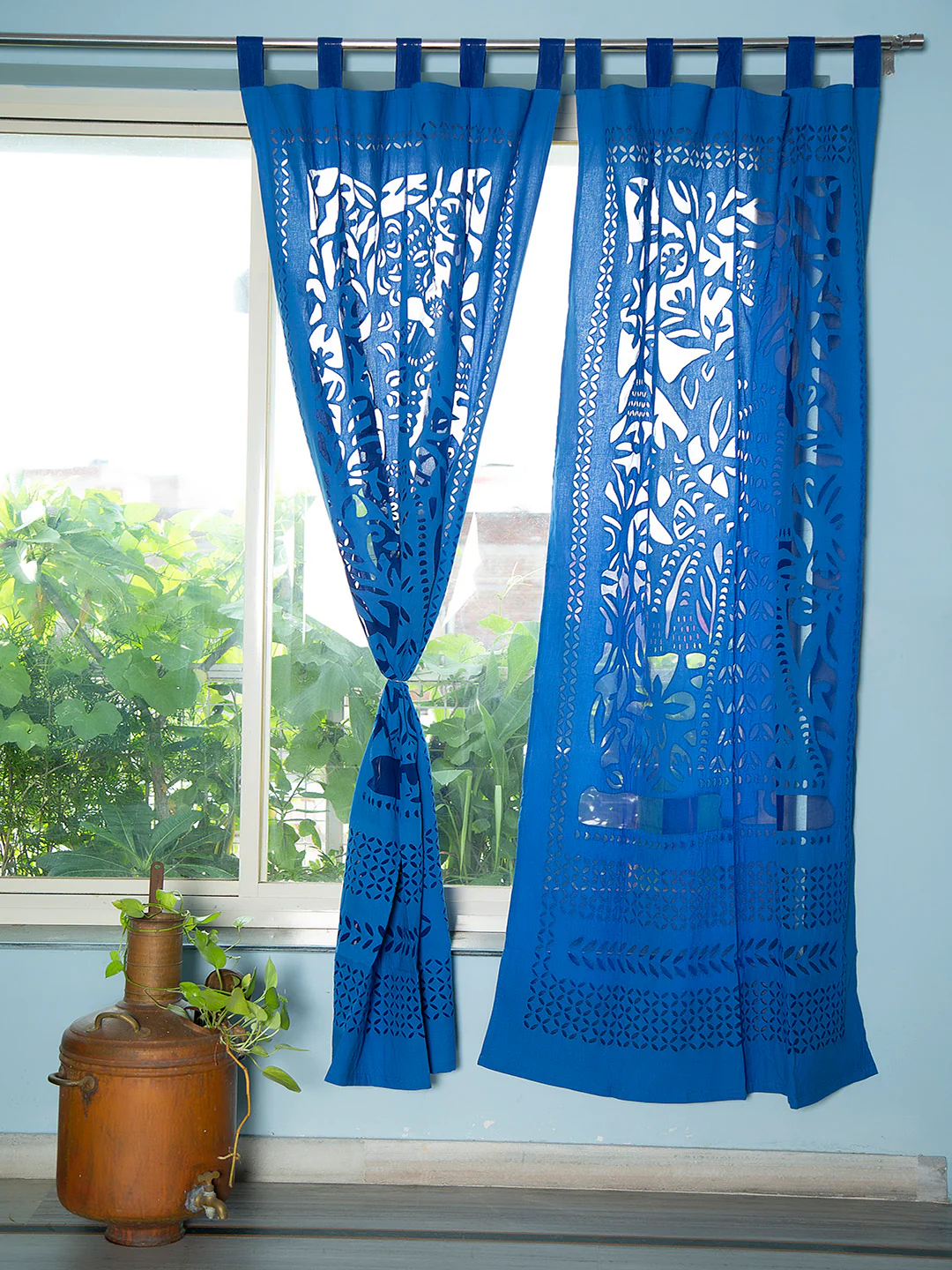 Applique Work Curtain