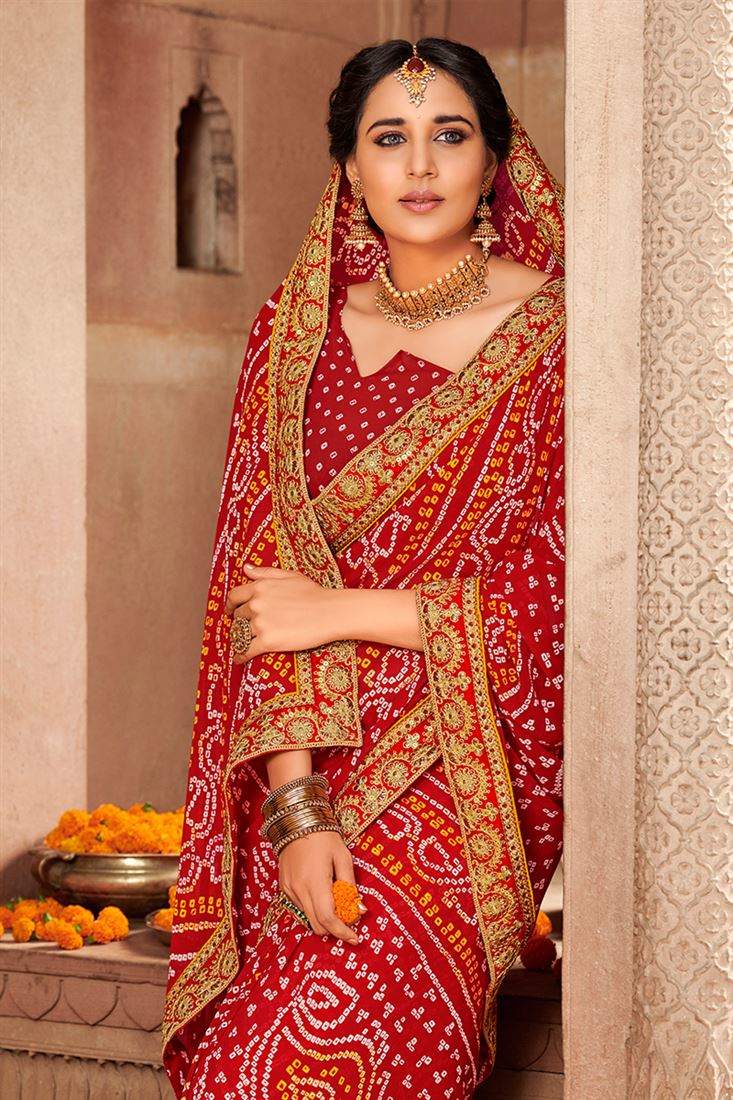 Bandhani Sarees