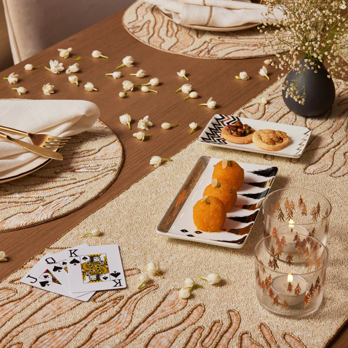 Beaded Table Runner