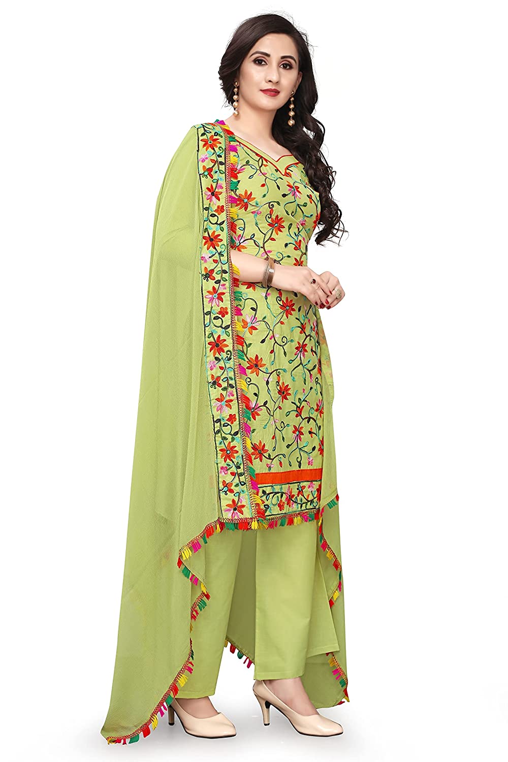 Cotton Embroidery Suit