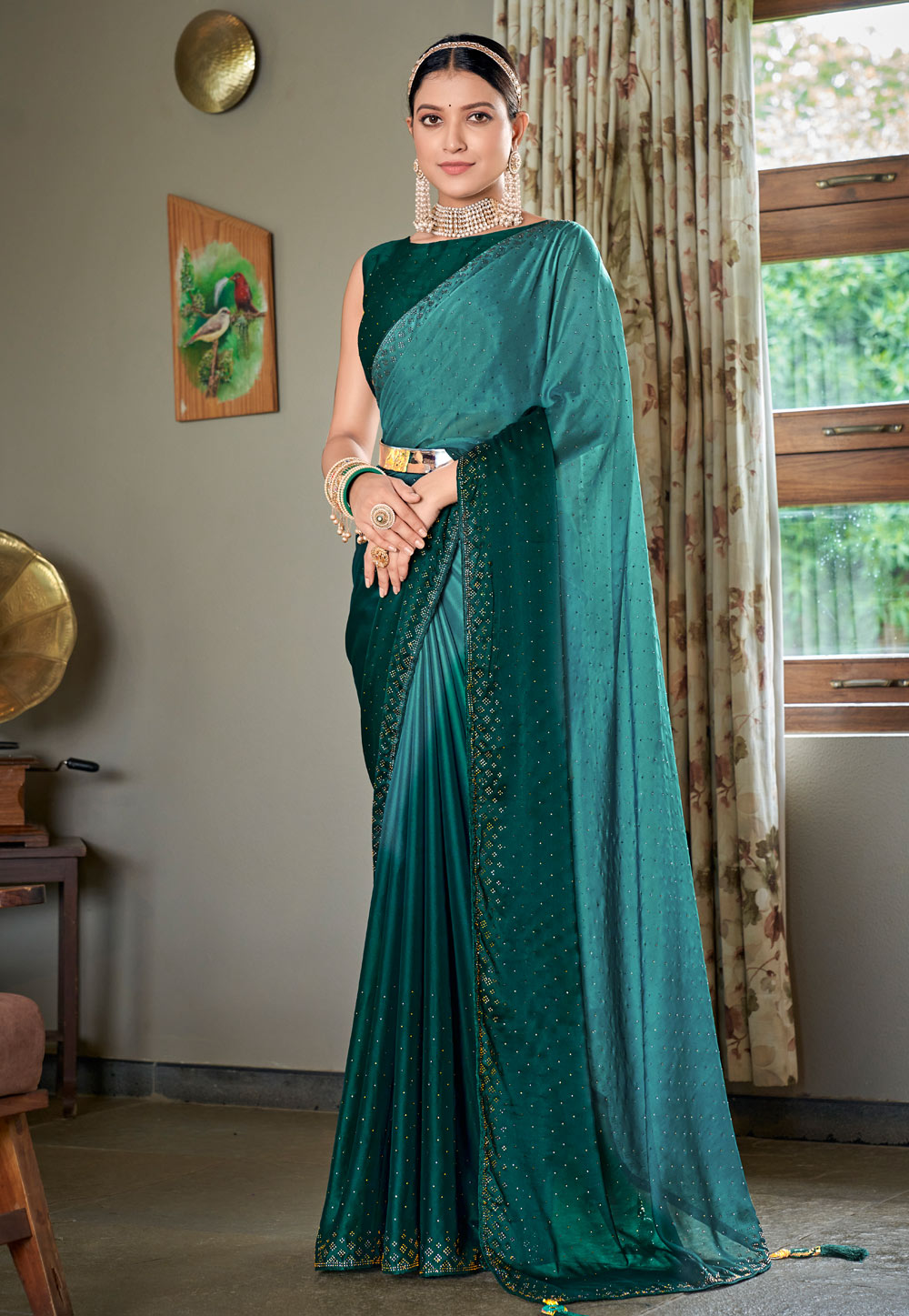 Half And Half Saree