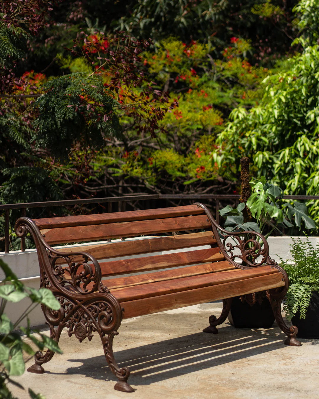Wrought Iron Bench