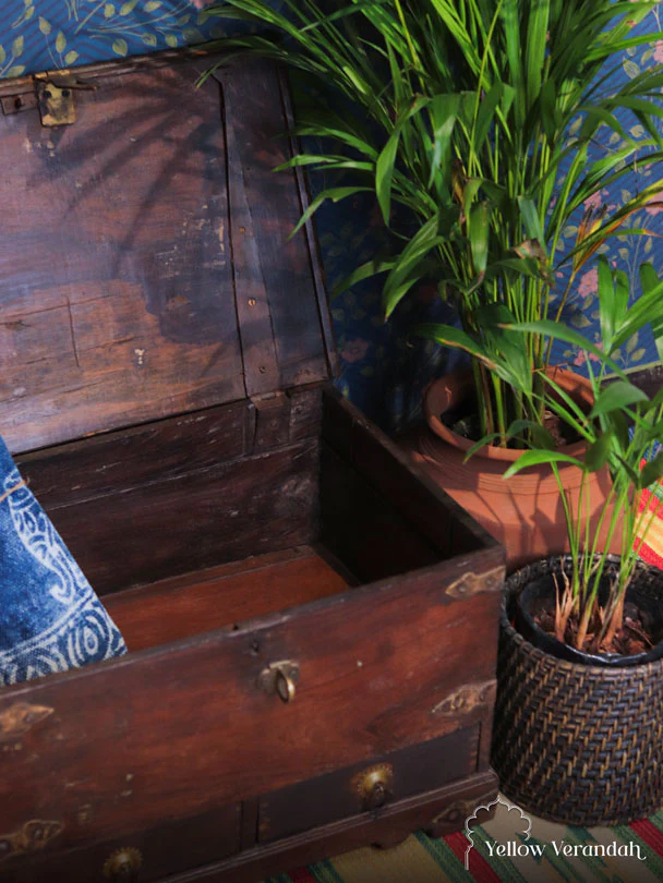 Antique Wooden Trunk
