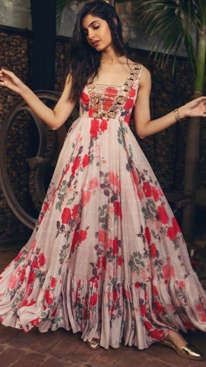 Printed Silk Dress