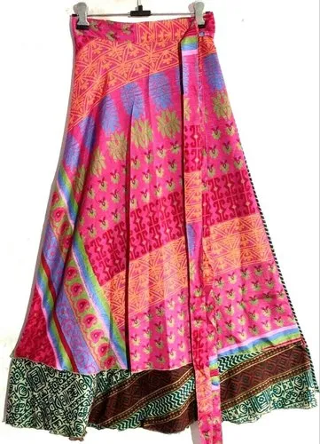 Silk Wrap Around Skirts