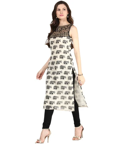 Sleeveless Cotton Kurti