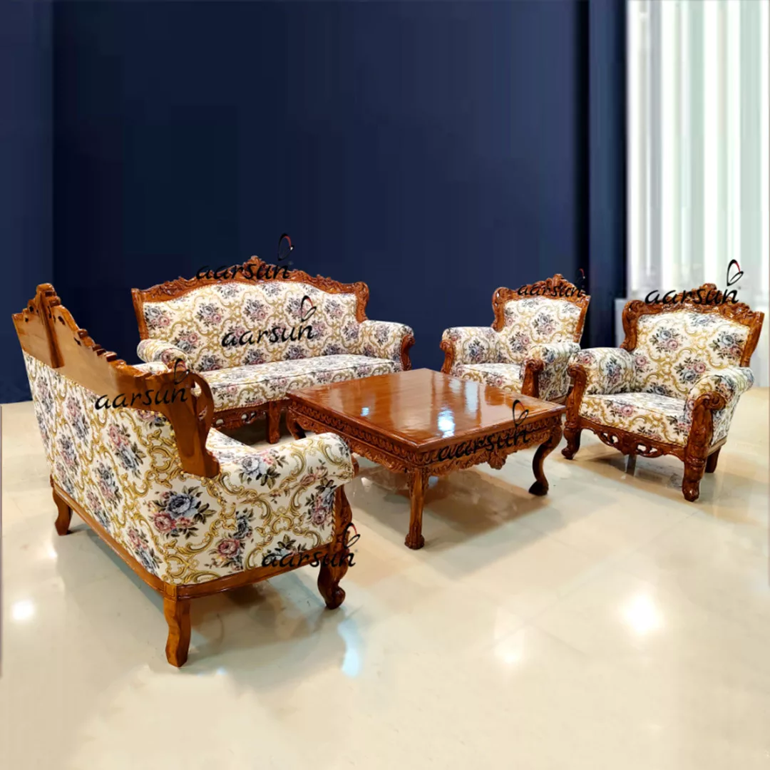 Wooden Carved Sofa Set