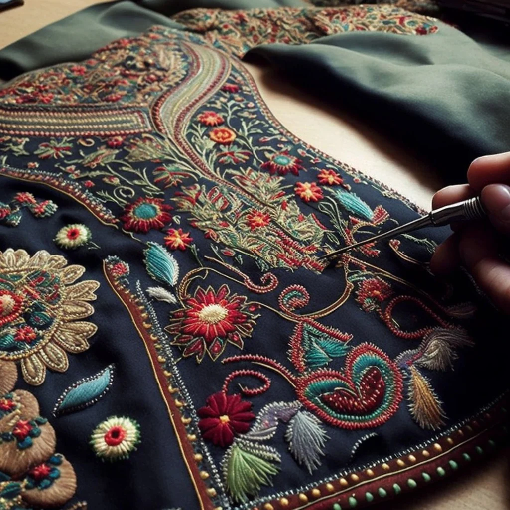 Appliques Embroidery Work