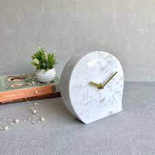 Marble Table Clock