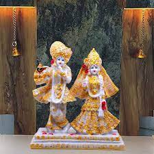 Marble Radha Krishna Statue