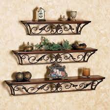 Wrought Iron Shelves