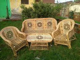 Cane Sofa Set