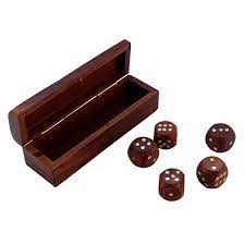 Wooden Dice Box