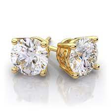 Gold Diamond Earrings