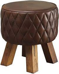 Leather Footstool