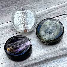 Silver Foil Glass Beads