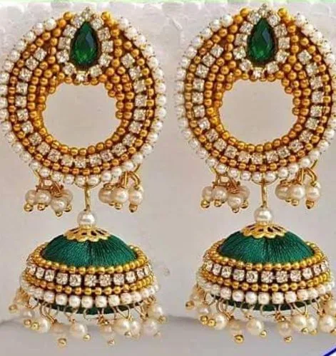 Silk Thread Earring