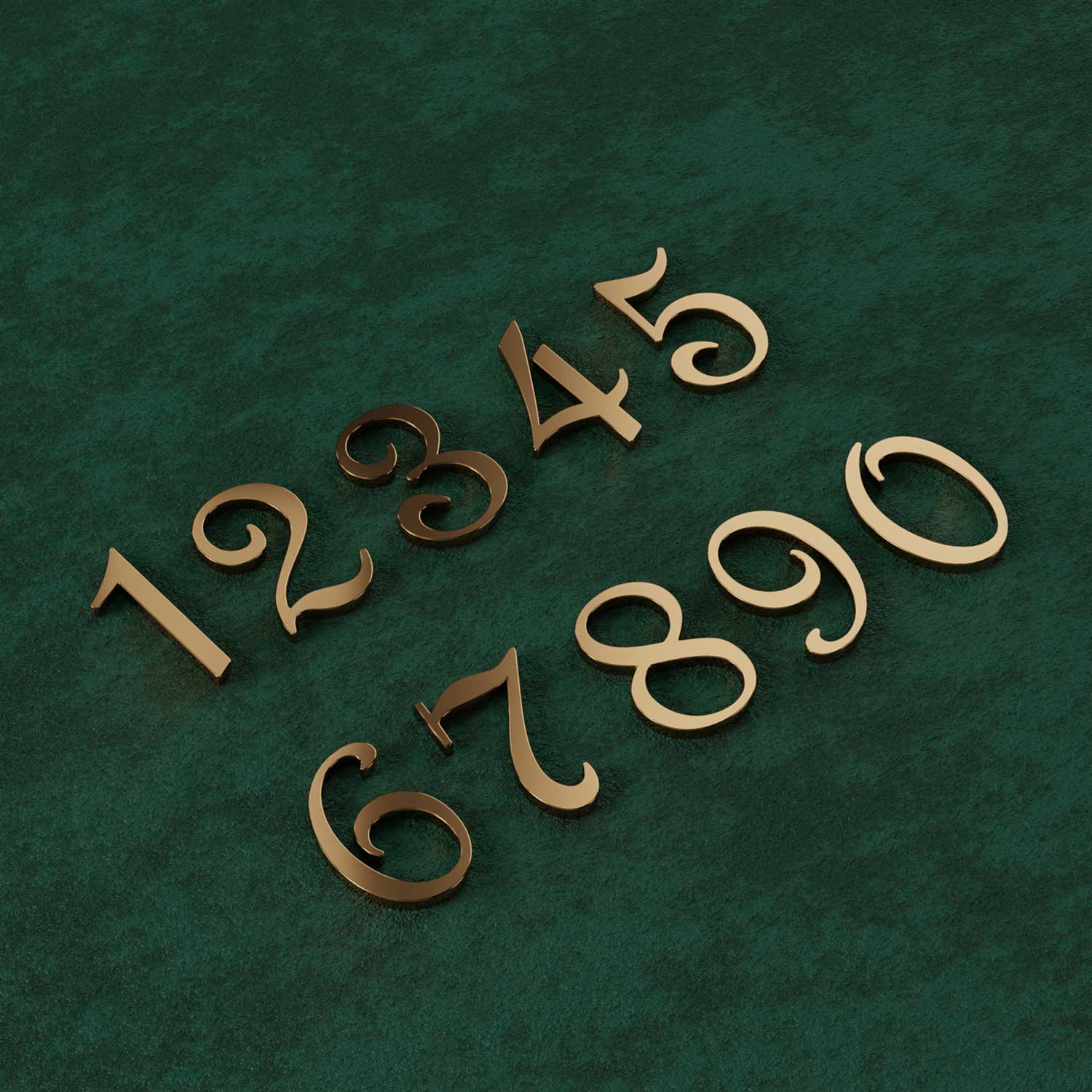 Brass Numerals