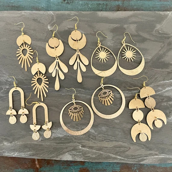 Brass Earrings