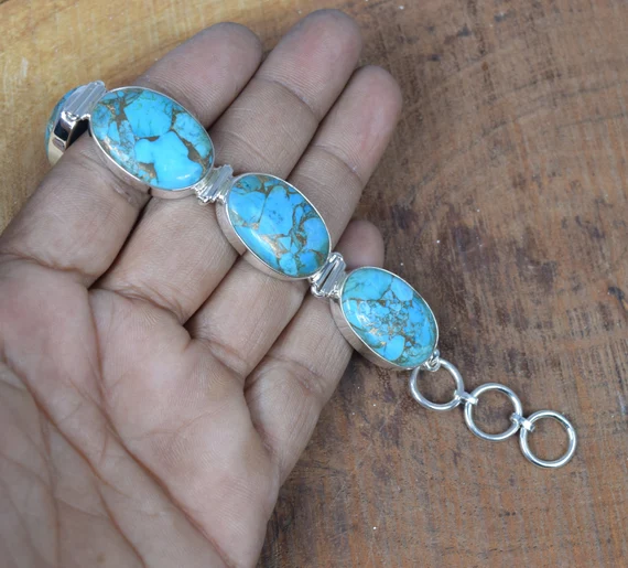 Copper Turquoise Bracelet