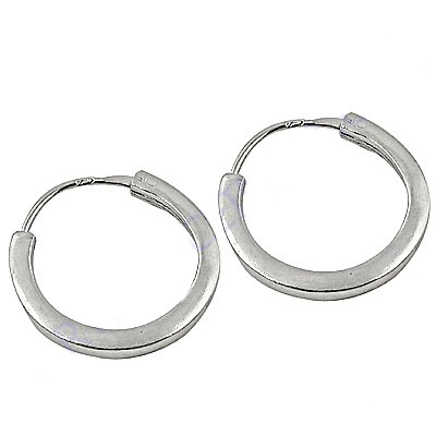 Plain Silver Earrings